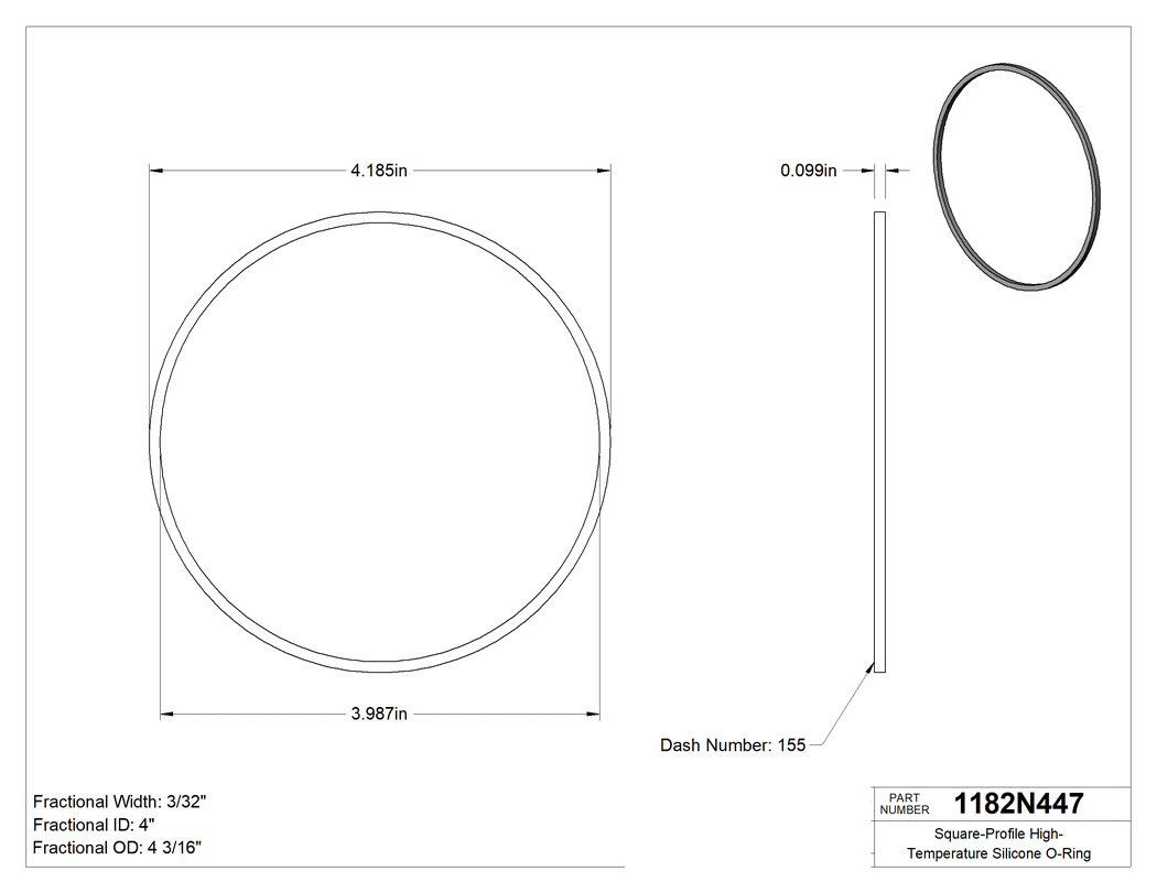 Technical drawing - 1182N447